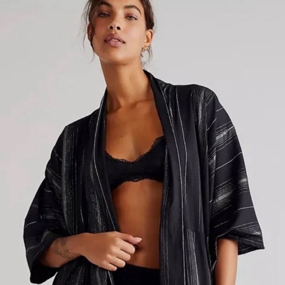 Free People Stardust Stripe Kimono - Picture 3 of 12
